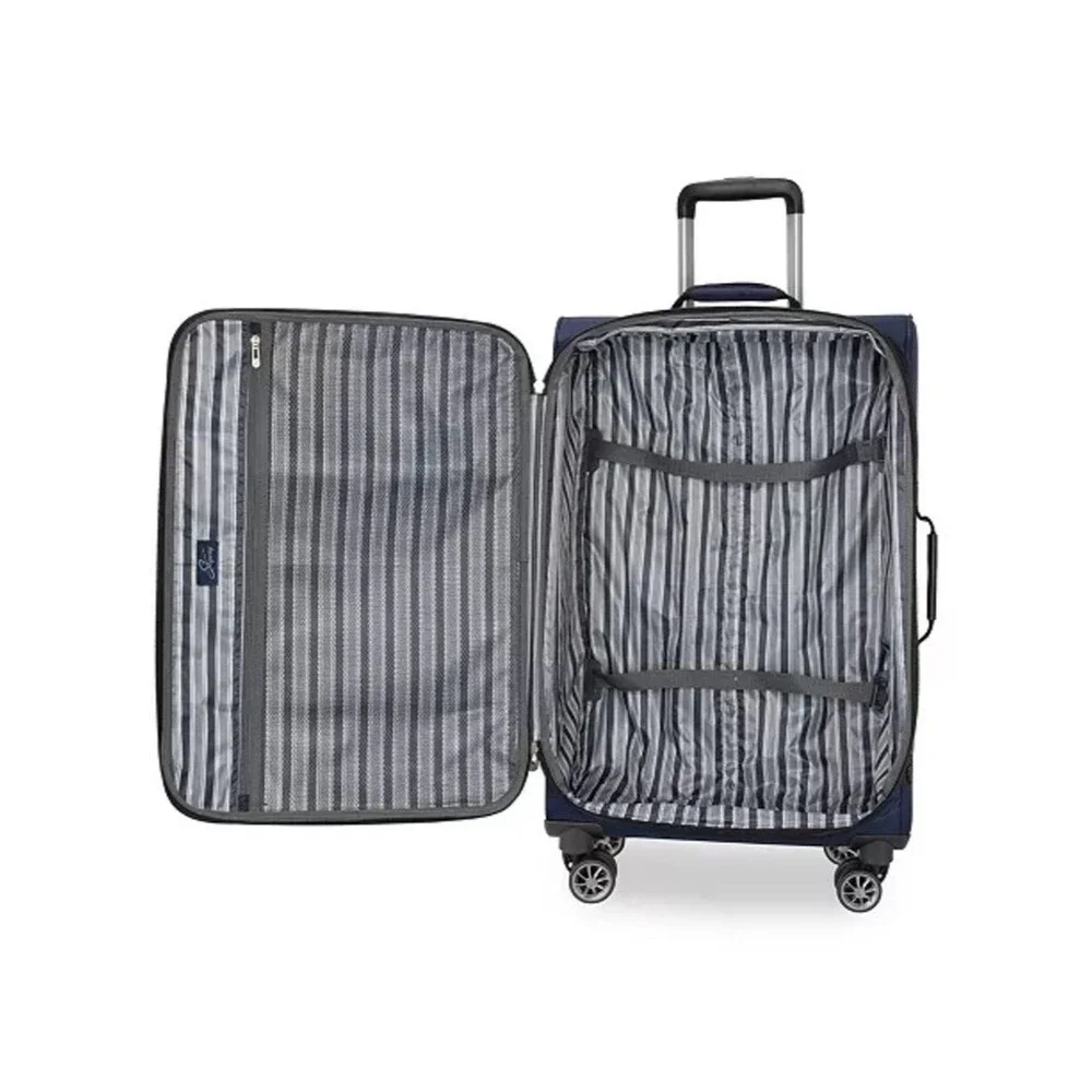 Skyway Epic Large Check-in Spinner Softside purple Suitcase luggage